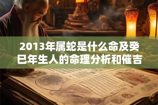 2013年属蛇是什么命及癸巳年生人的命理分析和催吉助旺绝招 2013年属蛇是什么命及癸巳年生人的命理分析和催吉助旺绝招