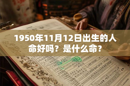 1950年11月12日出生的人命好吗？是什么命？