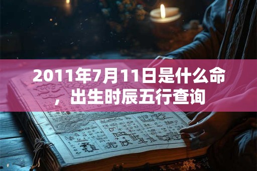 2011年7月11日是什么命，出生时辰五行查询