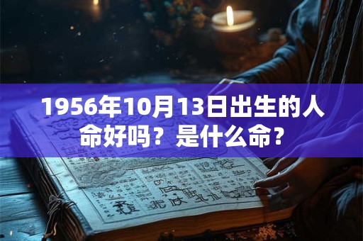 1956年10月13日出生的人命好吗？是什么命？