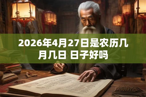 2026年4月27日是农历几月几日 日子好吗