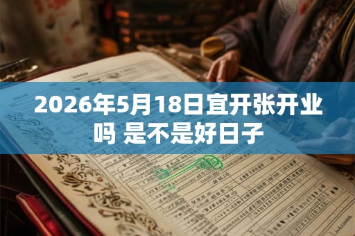 2026年5月18日宜开张开业吗 是不是好日子 2026年5月18日宜开张开业吗 是不是好日子
