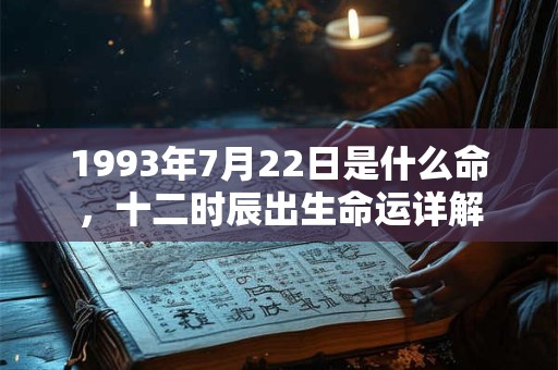 1993年7月22日是什么命,十二时辰出生命运详解 1993年7月22日是什么命,十二时辰出生命运详解