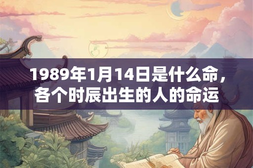1989年1月14日是什么命，各个时辰出生的人的命运