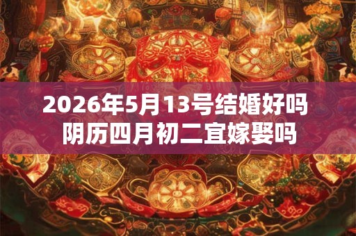 2026年5月13号结婚好吗 阴历四月初二宜嫁娶吗