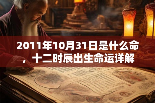 2011年10月31日是什么命，十二时辰出生命运详解
