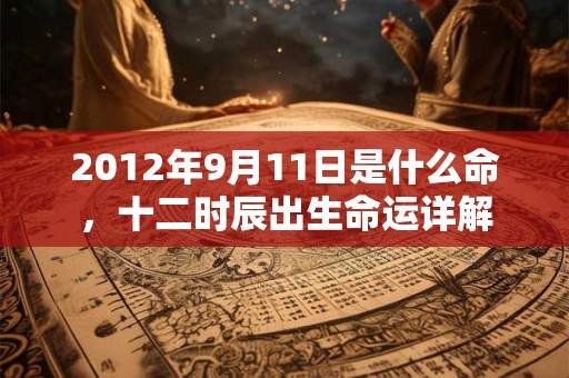 2012年9月11日是什么命,十二时辰出生命运详解 2012年9月11日是什么命,十二时辰出生命运详解