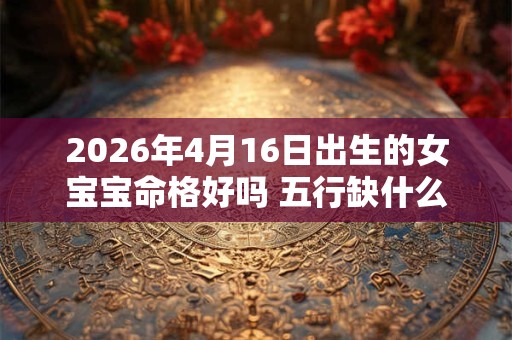 2026年4月16日出生的女宝宝命格好吗 五行缺什么