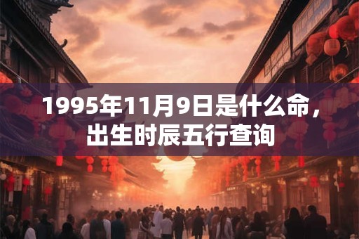 1995年11月9日是什么命,出生时辰五行查询 1995年11月9日是什么命,出生时辰五行查询
