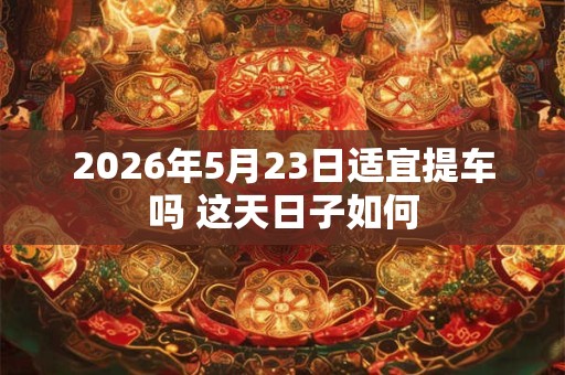 2026年5月23日适宜提车吗 这天日子如何 2026年5月23日适宜提车吗 这天日子如何