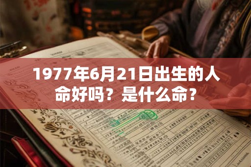 1977年6月21日出生的人命好吗?是什么命? 1977年6月21日出生的人命好吗?是什么命?