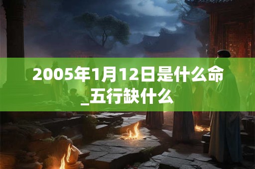 2005年1月12日是什么命_五行缺什么