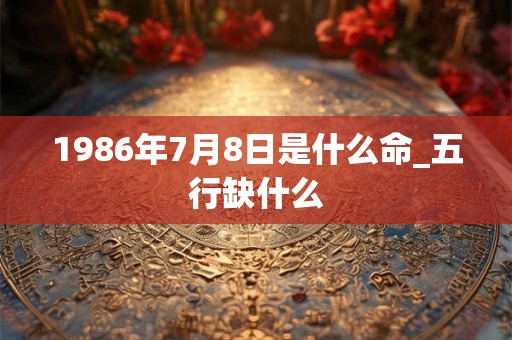 1986年7月8日是什么命_五行缺什么 1986年7月8日是什么命_五行缺什么