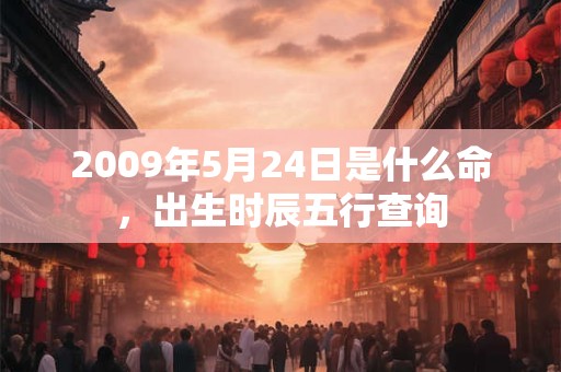 2009年5月24日是什么命,出生时辰五行查询 2009年5月24日是什么命,出生时辰五行查询