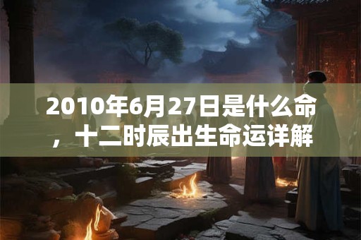 2010年6月27日是什么命，十二时辰出生命运详解