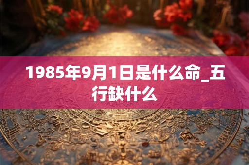 1985年9月1日是什么命_五行缺什么
