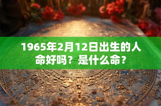 1965年2月12日出生的人命好吗?是什么命? 1965年2月12日出生的人命好吗?是什么命?