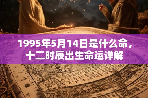 1995年5月14日是什么命，十二时辰出生命运详解