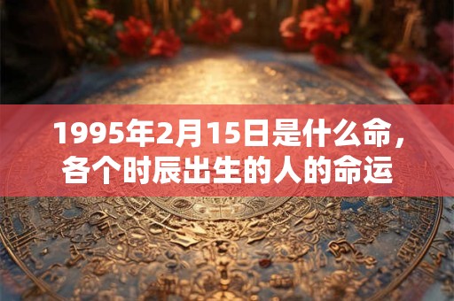 1995年2月15日是什么命，各个时辰出生的人的命运