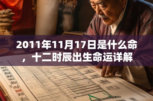 2011年11月17日是什么命，十二时辰出生命运详解