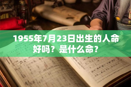 1955年7月23日出生的人命好吗？是什么命？