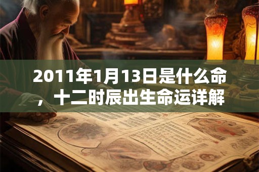 2011年1月13日是什么命，十二时辰出生命运详解