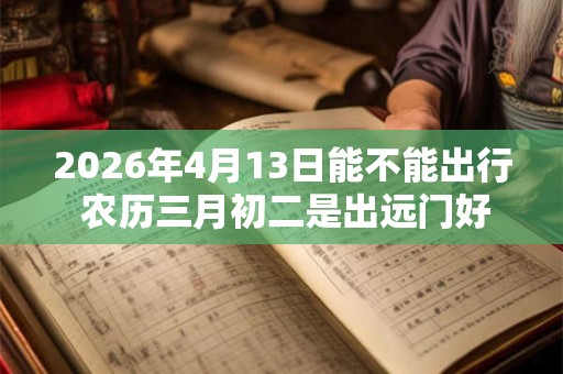 2026年4月13日能不能出行 农历三月初二是出远门好日子吗