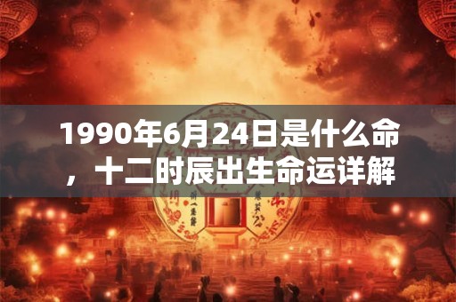 1990年6月24日是什么命，十二时辰出生命运详解