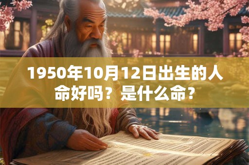 1950年10月12日出生的人命好吗？是什么命？