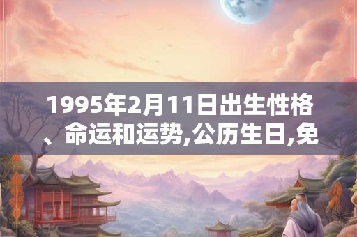 1995年2月11日出生性格、命运和运势,公历生日,免费算命 1995年2月11日出生性格、命运和运势,公历生日,免费算命