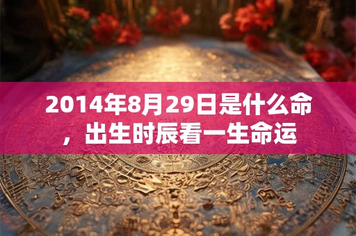 2014年8月29日是什么命,出生时辰看一生命运 2014年8月29日是什么命,出生时辰看一生命运