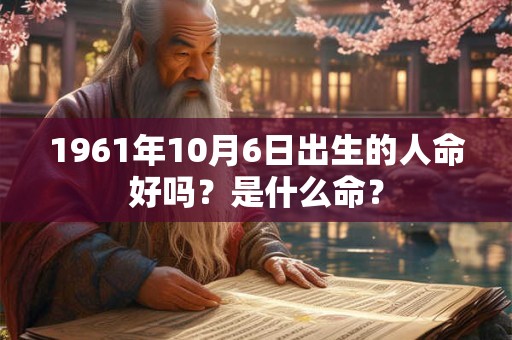 1961年10月6日出生的人命好吗?是什么命? 1961年10月6日出生的人命好吗?是什么命?