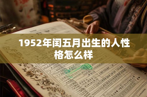1952年闰五月出生的人性格怎么样