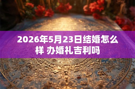 2026年5月23日结婚怎么样 办婚礼吉利吗 2026年5月23日结婚怎么样 办婚礼吉利吗