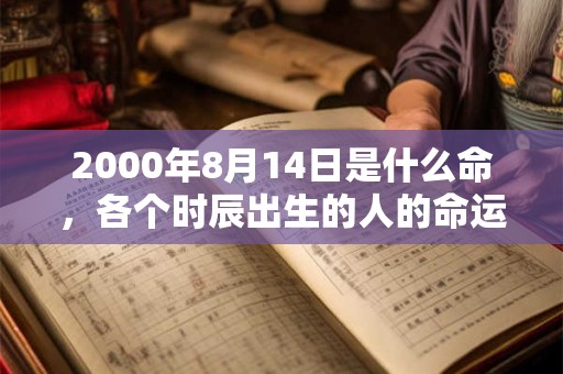 2000年8月14日是什么命,各个时辰出生的人的命运 2000年8月14日是什么命,各个时辰出生的人的命运