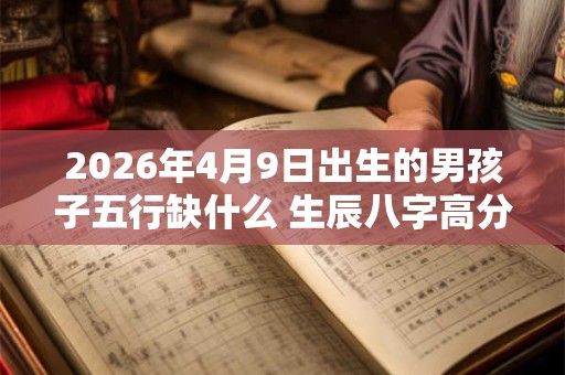 2026年4月9日出生的男孩子五行缺什么 生辰八字高分取名