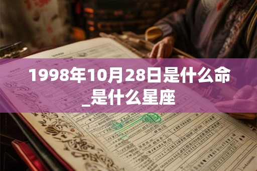 1998年10月28日是什么命_是什么星座