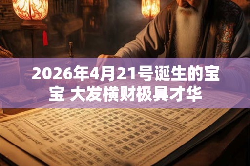 2026年4月21号诞生的宝宝 大发横财极具才华 2026年4月21号诞生的宝宝 大发横财极具才华