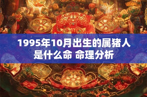 1995年10月出生的属猪人是什么命 命理分析 1995年10月出生的属猪人是什么命 命理分析