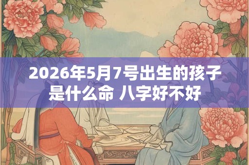 2026年5月7号出生的孩子是什么命 八字好不好