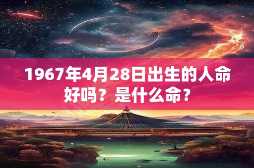 1967年4月28日出生的人命好吗？是什么命？