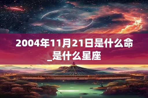 2004年11月21日是什么命_是什么星座 2004年11月21日是什么命_是什么星座