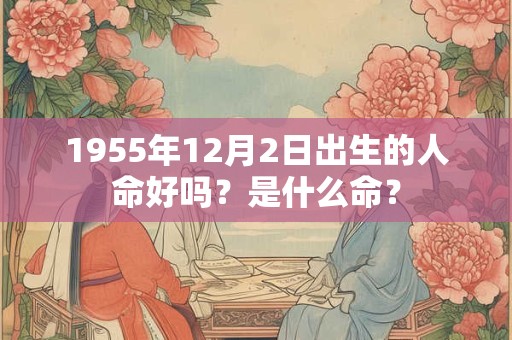 1955年12月2日出生的人命好吗？是什么命？