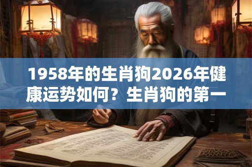 1958年的生肖狗2026年健康运势如何?生肖狗的第一贵人是谁? 1958年的生肖狗2026年健康运势如何?生肖狗的第一贵人是谁?