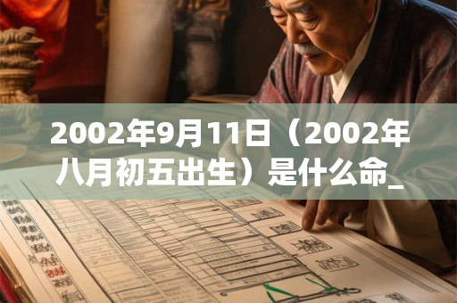 2002年9月11日(2002年八月初五出生)是什么命_命运如何 2002年9月11日(2002年八月初五出生)是什么命_命运如何
