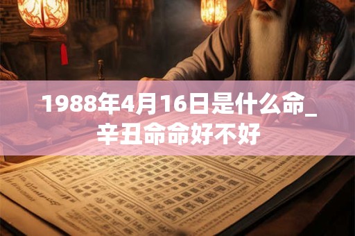 1988年4月16日是什么命_辛丑命命好不好 1988年4月16日是什么命_辛丑命命好不好