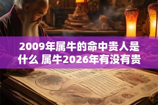 2009年属牛的命中贵人是什么 属牛2026年有没有贵人