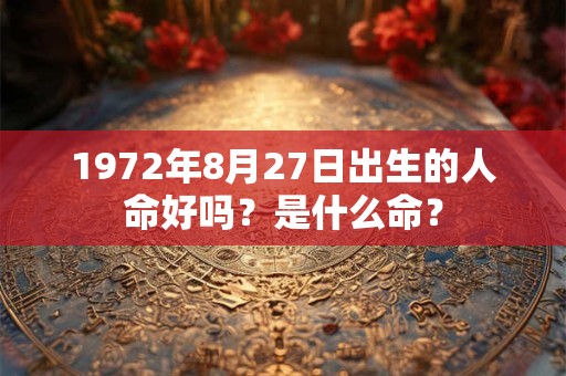 1972年8月27日出生的人命好吗?是什么命? 1972年8月27日出生的人命好吗?是什么命?