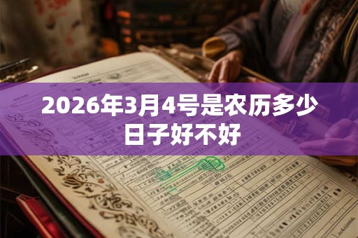 2026年3月4号是农历多少 日子好不好