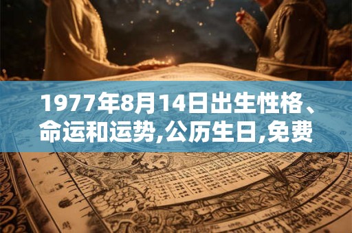 1977年8月14日出生性格、命运和运势,公历生日,免费算命 1977年8月14日出生性格、命运和运势,公历生日,免费算命